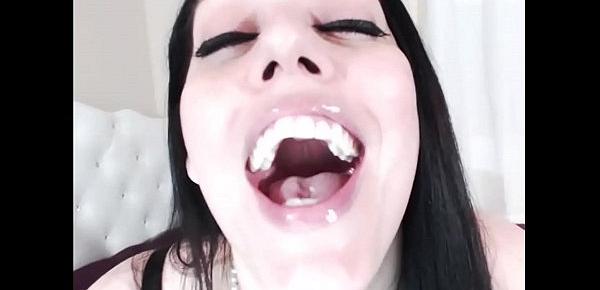  Big cock reaction and cum in mouth please!